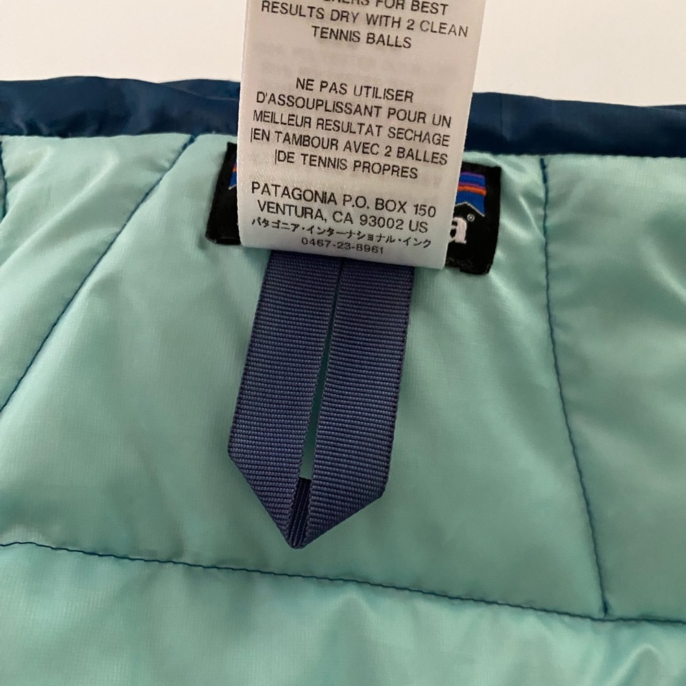 Patagonia Men’s Vest Down Sweater Vest Down Puffer Winter Vest Blue size Small - Picture 10 of 15